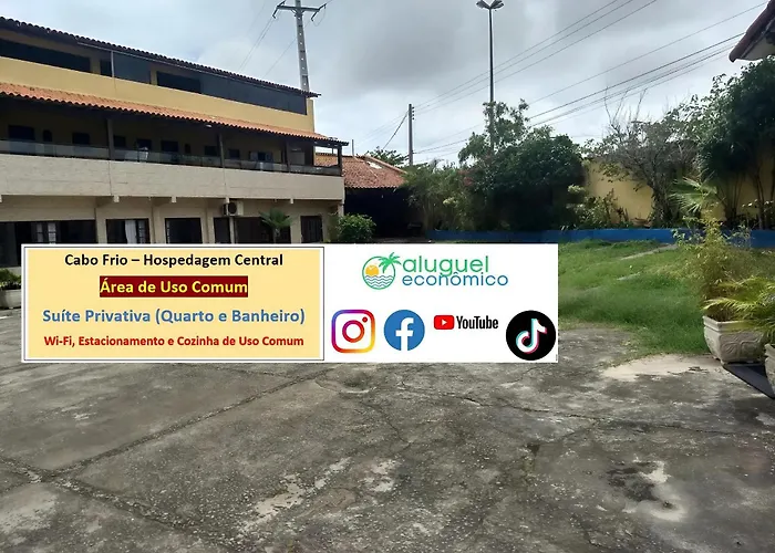 Cabo Frio - Hospedagem Central - Aluguel Economico